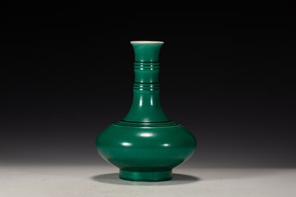 Green Glazed Porcelain Vase