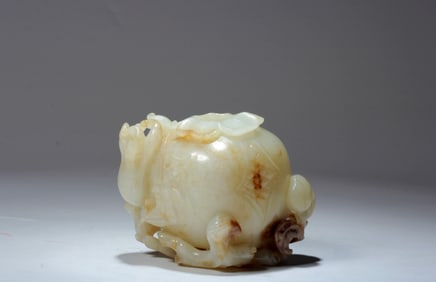 A HETIAN JADE WATERPOT