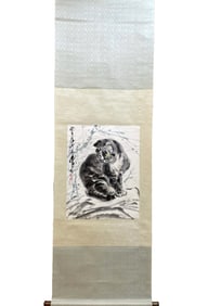 A CHINESE HAND PAINTING,HUANG ZHOU MARKE.