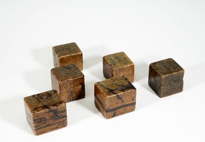 A SET OF QINGTIAN STONE INSCRIBED SEALS