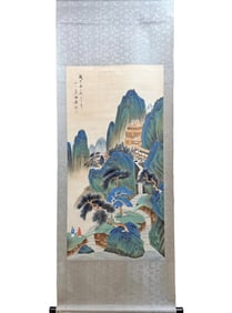 A CHINESE HAND PAINTING,ZHANG DAQIAN MARKE.