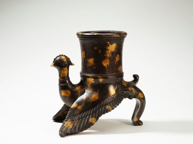A COPPER 'BIRD'CENSER BURNER