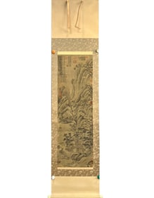 A CHINESE HAND PAINTING,WANG MENG MARKE.