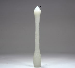 A HETIAN JADE 'DRAGON'BRUSH HANDLE