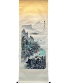 A CHINESE HAND PAINTING,LI KERAN MARKE.