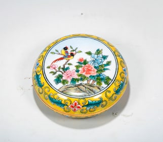A CLOISONNÉ BRONZE BOX
