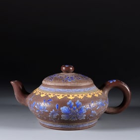 A ZISHA 'FIGURAL'TEAPOT