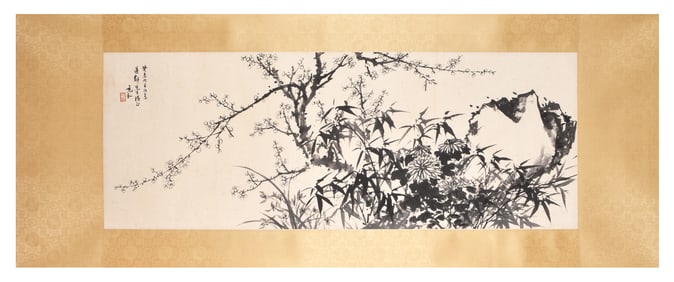 A CHINESE HAND PAINTING,ZHANG CHONGHE MARKE.