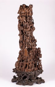 Agarwood Carved Cloud Pattern Ornament