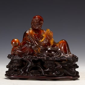 Chrysophoron Carved Arhat Ornament