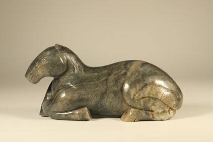Jade Carved Horse Ornament
