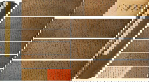 Chinese Writing Calligraphy Hand Scroll,Song Huizong Mark