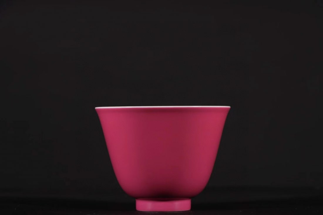 Famille Rose Lotus Flower and Quail Pattern Porcelain Cup (1 of 9)