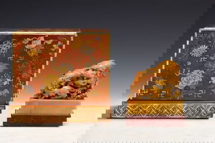 Shoushan Tianhuang Carved Beast Stone Seal