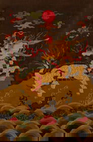 Silk Kirin Pattern Embroidery