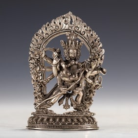 Silver Chakrasamvara Figure