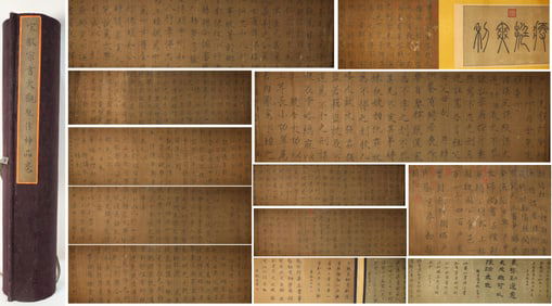 Chinese Writing Calligraphy Hand Scroll,Song Huizong Mark