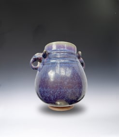 Jun Ware Double Ear Porcelain Vase