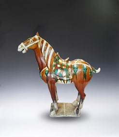 Tang Three Colored Porcelain Horse Statue