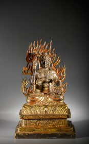 Gilt Bronze Acalanatha Figure