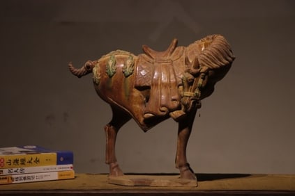 Sancai Pottery Horse Ornament