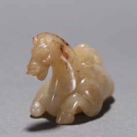 Jade Carved Horse Ornament