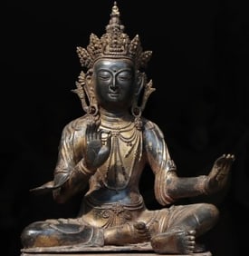 Gilt Bronze GuanYin Figure