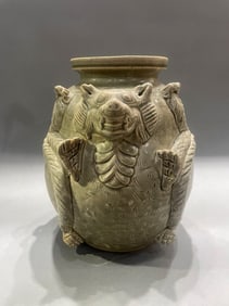 Yue Ware Bear Shape Porcelain Pot