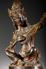 Gilt Bronze GuanYin Figure