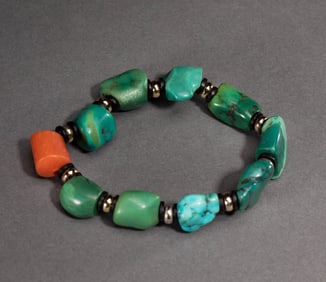 Turquoise Bead Bracelet