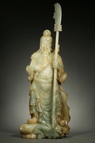 Jade Carved GuanYu Figure