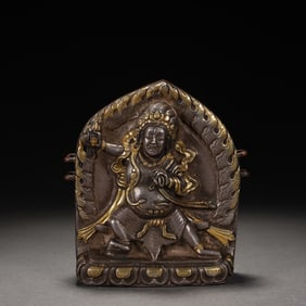 Gilt Silver Mahakala Figure