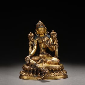 Gilt Bronze White Tara Figure
