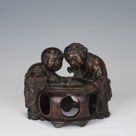 Agarwood Carved Character Story Ornament