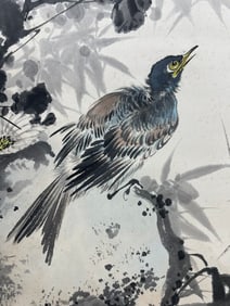 Chinese Drawing Flower and Bird Painting,Li Xiongcai Mark