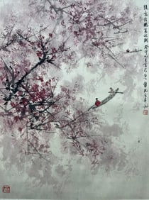 Chinese Drawing Flower and Character Painting,Fu Baoshi Mark