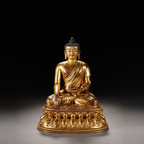 Gilt Bronze Bhaisajyaguru Figure