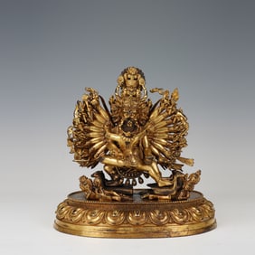 Gilt Bronze Yamantaka Figure