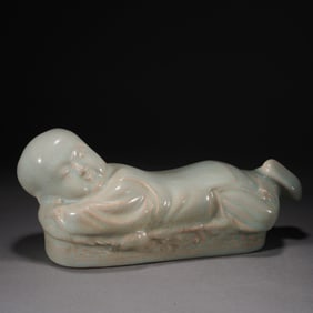 Ding Ware Child Shape Porcelain Pillow