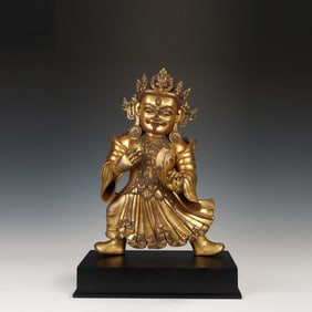 Gilt Bronze Guardian Figure
