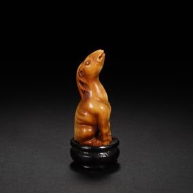 Bone Carved Deer Ornament