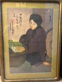 Vietnamese Silk Painting of Lady, Nguyen Phan Chanh