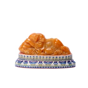 A TIANHUANG STONE LUOHAN ORNAMENT