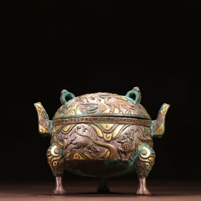 A BRONZE VESSEL, DING