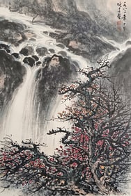 A CHINESE HAND PAINTING,LI XIONGCAI MARK