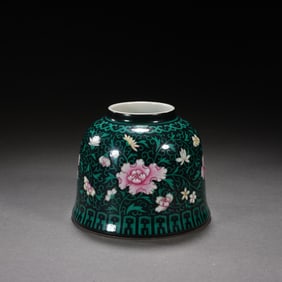 Famille Rose Flower Branch Pattern Porcelain Washer