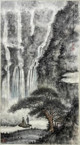 Chinese Drawing Landscape and Character Painting,Fu Baoshi Mark