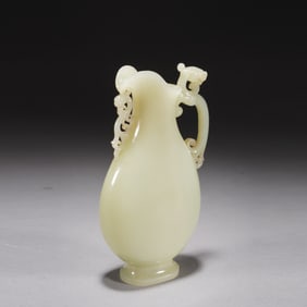 Jade Carved Chi Dragon Cup