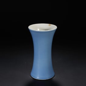 Blue Sky Glazed Porcelain Flower Pot