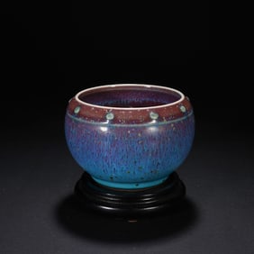 Kiln Change Ware Nail Dot Pattern Porcelain Incense Burner